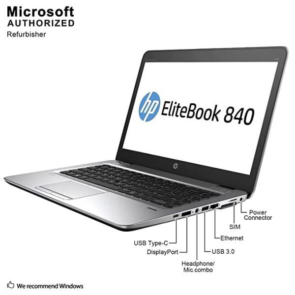 HP EliteBook 840 G3 Intel Core i7 32GB DDR4 RAM 180GB M.2 SSD + 1TB HDD 16GB Intel HD Graphics 14.1" Screen Slim (6 Months Warranty)