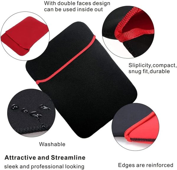 Storin 14.5 Inch Reversible Laptop Sleeve Cover Case For Hp,Lenovo,Dell,Asus,Acer,Sony,Apple Macbook,Assorted pouch - Image 5