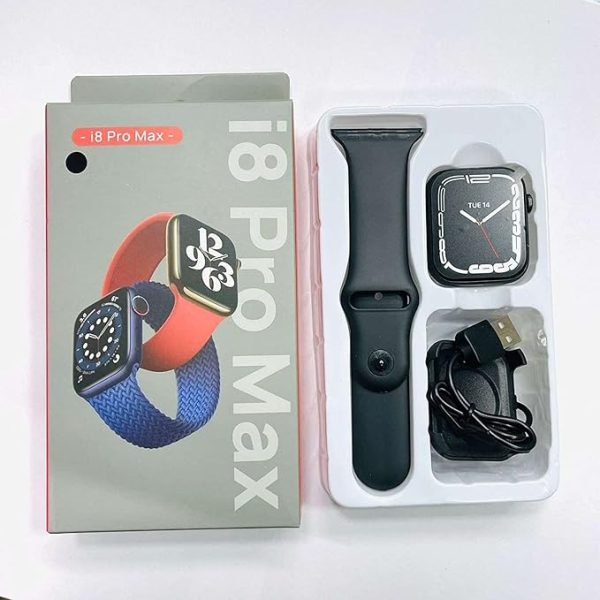 i8 Pro Max Touch Screen Bluetooth Smartwatch with Activity Tracker Compatible with All 3G/4G/5G Android & iOS Smartphones