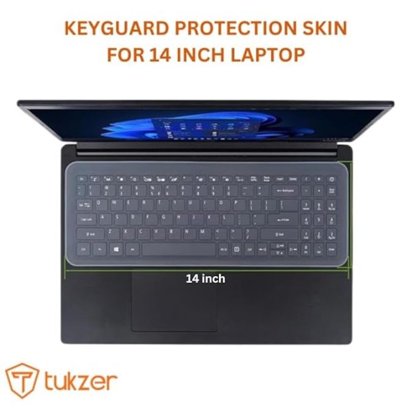 TAKE OFF Universal Silicone 14 Inch” Laptop Keyguard Keyboard Protector, Keyboard Dust Cover, Keyboard Skin 14 Inch” keyguard - Image 2