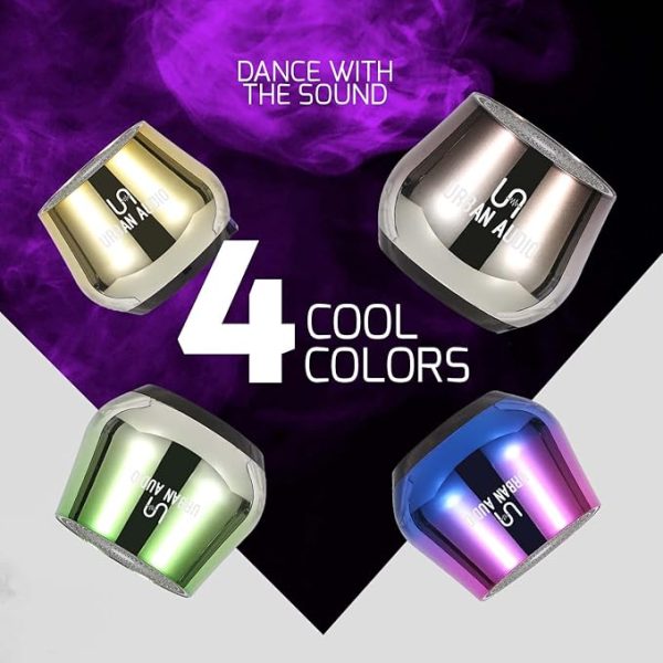 Urban Audio Mini 4 Wireless Portable Bluetooth Speaker with 5W Output, Shake Function to Change Song Hi-Fi Sound Quality, Built-in Mic, One Click Button Use & Charging LED Light Indicator - Image 5