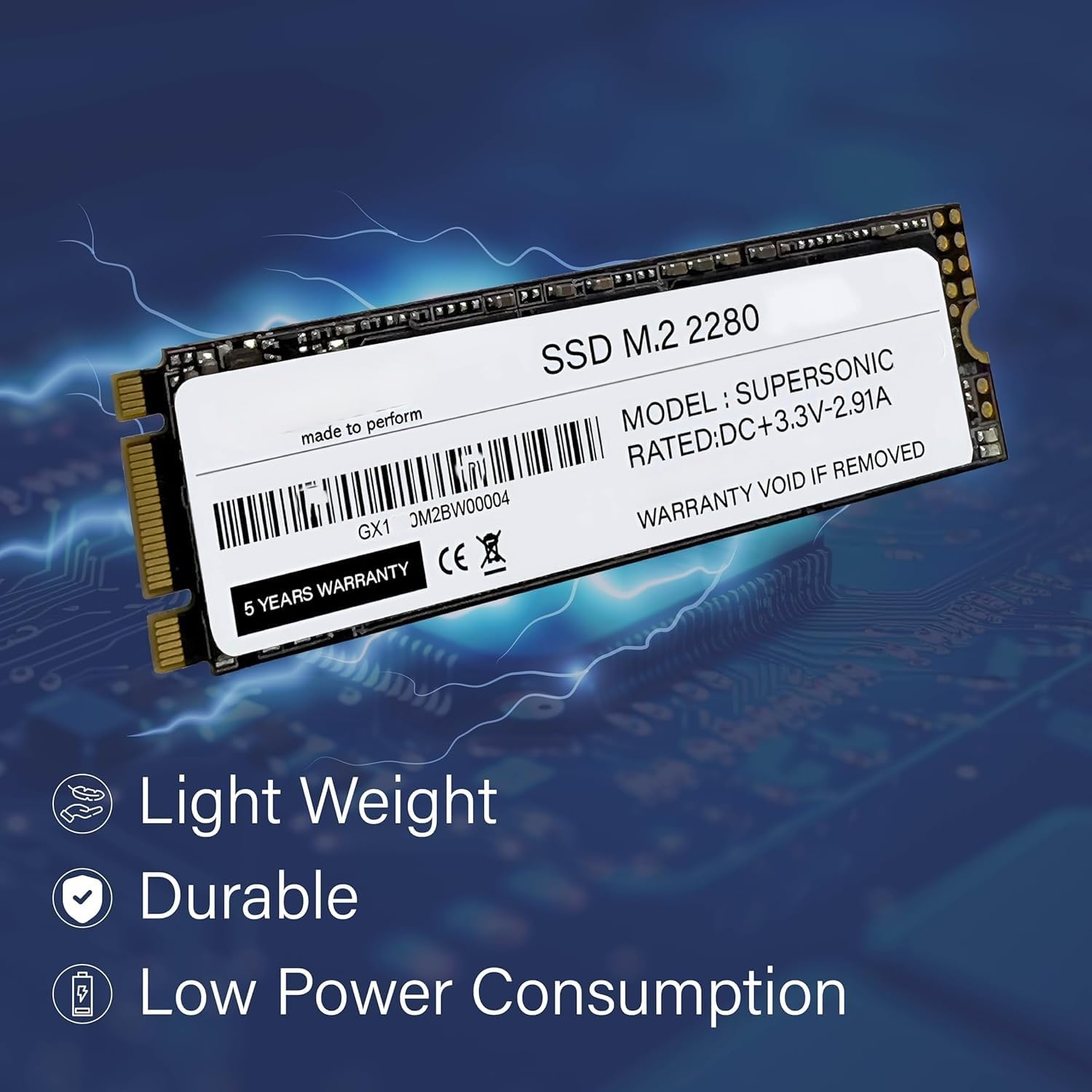 PreSolve| 512GB M.2 SATA III Internal SSD | 6Gb/s High-Speed Solid State Drive | 550/550MB/s Read/Write | Quad-Channel Controller | Compatible with Laptop & Desktop | 5-Year Warranty - Image 3