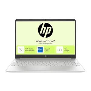 HP 15 Consumer Series Laptop, Intel Core i3-1315U (13th Gen) 16GB DDR4 RAM,512GB NVMe SSD/ 15.6'' FHD Anti-Glare, Micro-Edge, Win11, M365 Basic(1yr)* Office24, Silver,1.59kg, FHD Camera-15-fd0668TU