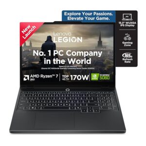 Lenovo Legion 5 2025 AMD Ryzen 7 260 | NVIDIA RTX 5060 8GB (16GB RAM/1TB SSD/WUXGA IPS/165Hz/15(39.6cm)/Windows 11/Office 2024+AI Now/Black/2.5Kg), 83M00074IN AI Powered Gaming Laptop