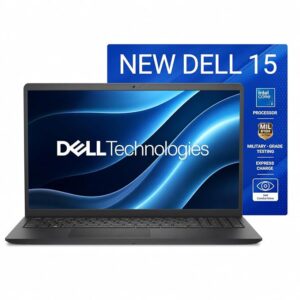 Dell 15 (Previously Inspiron) Laptop, 14th Gen Intel Core i3/Core 3 100U Processor, 8GB DDR4, 512 SSD, 15.6" FHD 120Hz IPS AG 250 nit Display, Win 11 + Office H&S 2024, Carbon Black, 1.63Kg