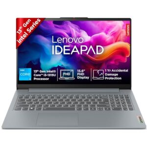 Lenovo IdeaPad Slim 3 13th Gen Intel Core i3-1315U 15.6" (39.6cm) FHD Thin and Light Laptop (8GB RAM/512GB SSD/FHD 1080p Camera/Windows 11/Office 2024/Grey/1.6Kg), 82X700M5INLenovo IdeaPad Slim 3 13th Gen Intel Core i3-1315U 15.6" (39.6cm) FHD Thin and Light Laptop (8GB RAM/512GB SSD/FHD 1080p Camera/Windows 11/Office 2024/Grey/1.6Kg), 82X700M5IN