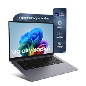 Samsung Galaxy Book6 (Gray, 16GB RAM, 512GB SSD) | Intel Core Ultra 5 (Series 3) | 16" WUXGA Display | 24Hrs Big Battery Life | Dolby Atmos Stereo Speakers | AI PC