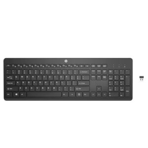 HP 230 Wireless Black Keyboard with 2.4GHz connectivity up to 10m, 12 Function Keys and 16-Month Long Battery Life. 3-Years Warranty.(3L1E7AA)