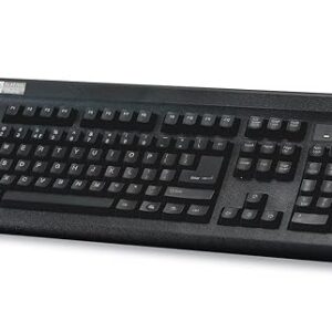 TVS ELECTRONICS Platina Wireless Mechanical Keyboard | Adjustable Tilt Legs| Laser-Etched Key Caps| LED Indicators| 50M Keystroke Life| 10M Range| Auto Sleep Mode| Rupee Symbol|1-Year Warranty | Black
