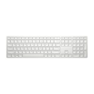 HP 970 Creator Keyboard, Wireless and Multi-Device with 20 programmable Shortcut Keys, Backlit with sensors, up to 6 Month Battery, AES encrypted, 1yr Warranty, 0.67 kg, Silver
