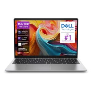 Dell 15 AI Powered Laptop, Intel Core Ultra 5 225H, 8GB DDR5 RAM, 512GB SSD, 15.6" FHD Anti-Glare Display, Intel Arc Graphics, Backlit Keyboard, Dedicated Copilot Key, Silver, Win11 Home + MSO H&S'24