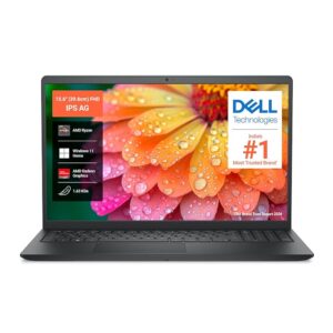 Dell 15 (Previously Inspiron), R5-7520U Processor, 8GB LPDDR5 RAM, 512GB SSD, FHD 15.6"/39.62 cm Display, Windows 11 Home, Carbon Black, 1.63kg, Standard Keyboard, 15 Month McAfee, Thin & Light Laptop