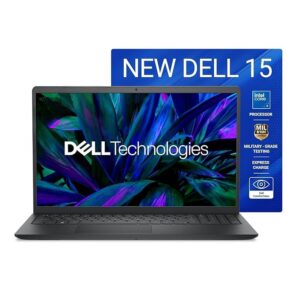 Dell Pro 15 Essential Core 3-100U | 8GB DDR5 Ram | 512 GB SSD | 15.6" FHD | WiFi + BT | Ubuntu | 1 Years Warray Black, (PV15250)