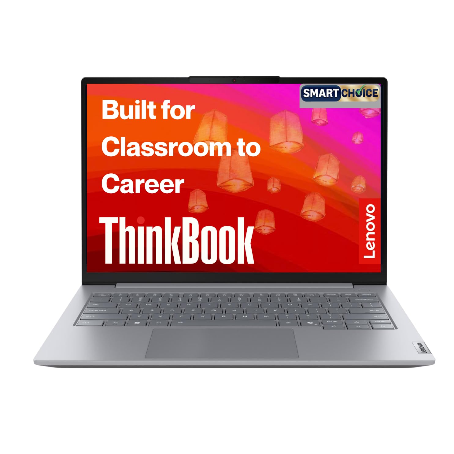 Lenovo Smartchoice ThinkBook 14, Intel Core 5 210H, 16GB RAM, 1TB SSD, WUXGA IPS 14” (35.56cm), Win11, Office 2024, Arctic Grey, 1.36Kg, 21UYA04WIG, Fingerprint, Backlit, 400Nits, 1Y Warranty, Laptop